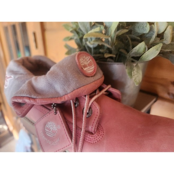 Timberland‎ Boots 6 Pink Grey Used 22719M Good condition Flip Roll Down - Picture 9 of 11
